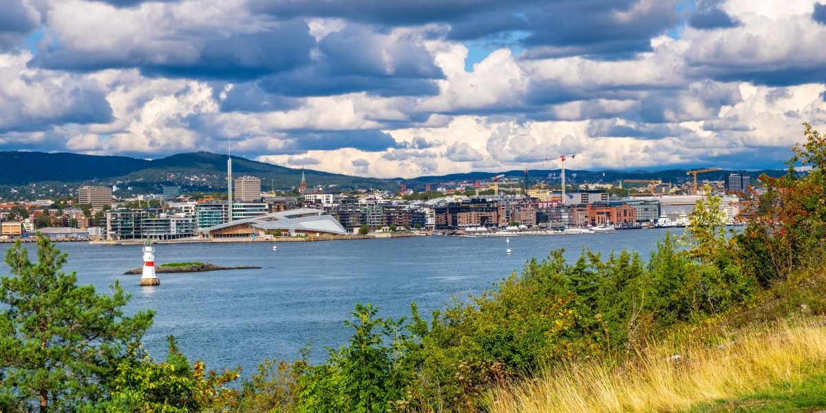 Oslo,,Ostlandet,/,Norway,-,2019/09/02:,Panoramic,View,Of,Metropolitan